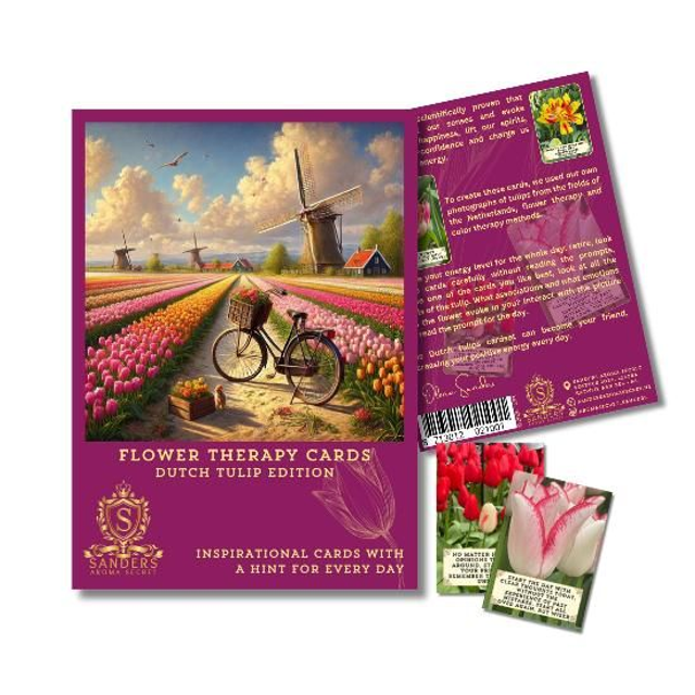 Tulpen kaartset - kleuren therapie - Sanders Aroma Secret